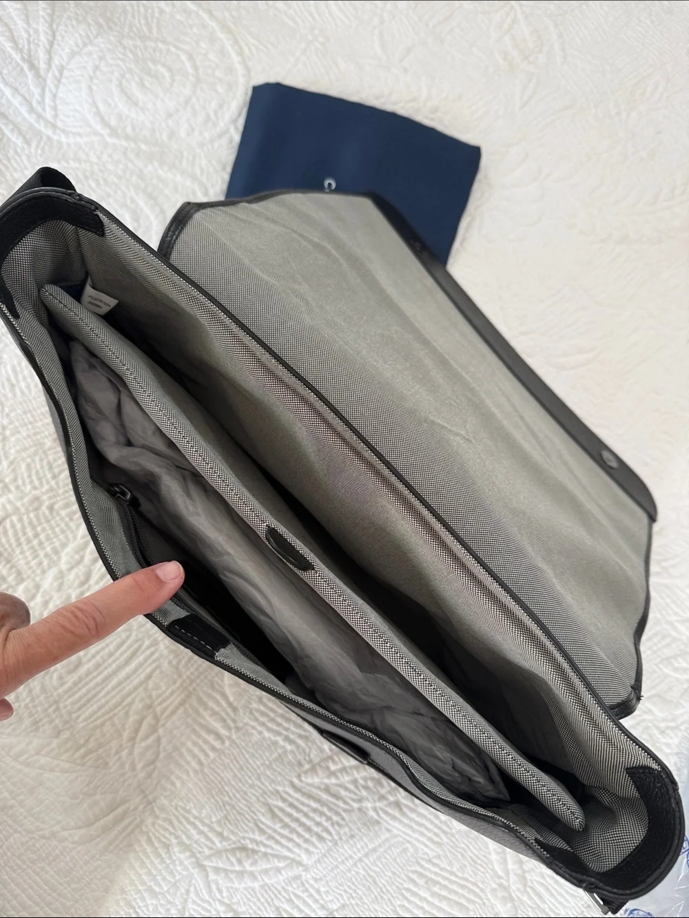 Cole Haan Triboro Messenger Black LeatherBag